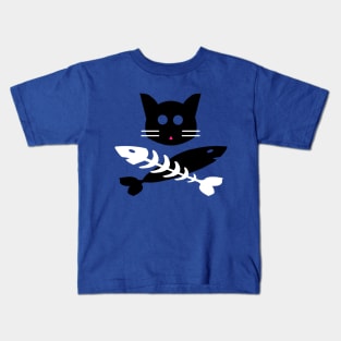 cat pirate Kids T-Shirt